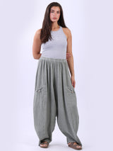 Vintage Washed Linen Trouser