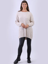 Cable Knit Lagenlook Jumper