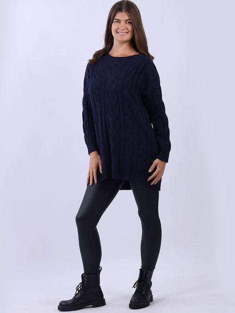 Cable Knit Lagenlook Jumper