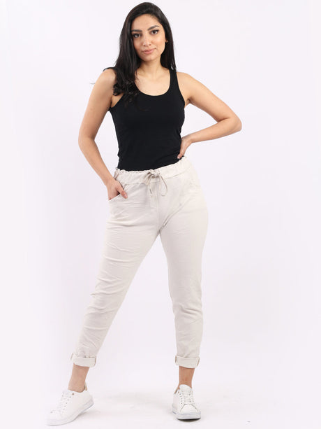 Women Plain Magic Pants