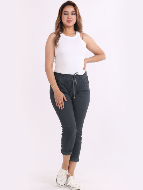 Women Plain Magic Pants