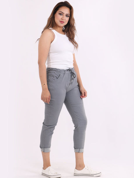 Women Plain Magic Pants