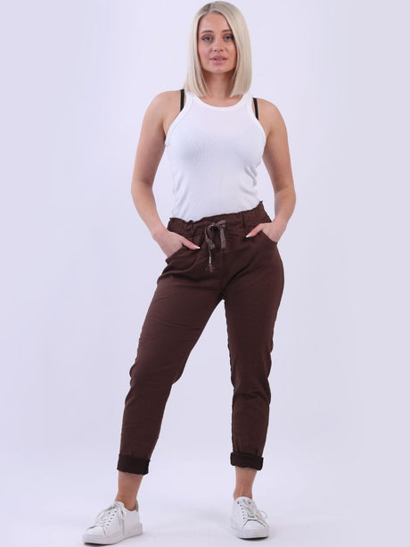 Women Plain Magic Pants