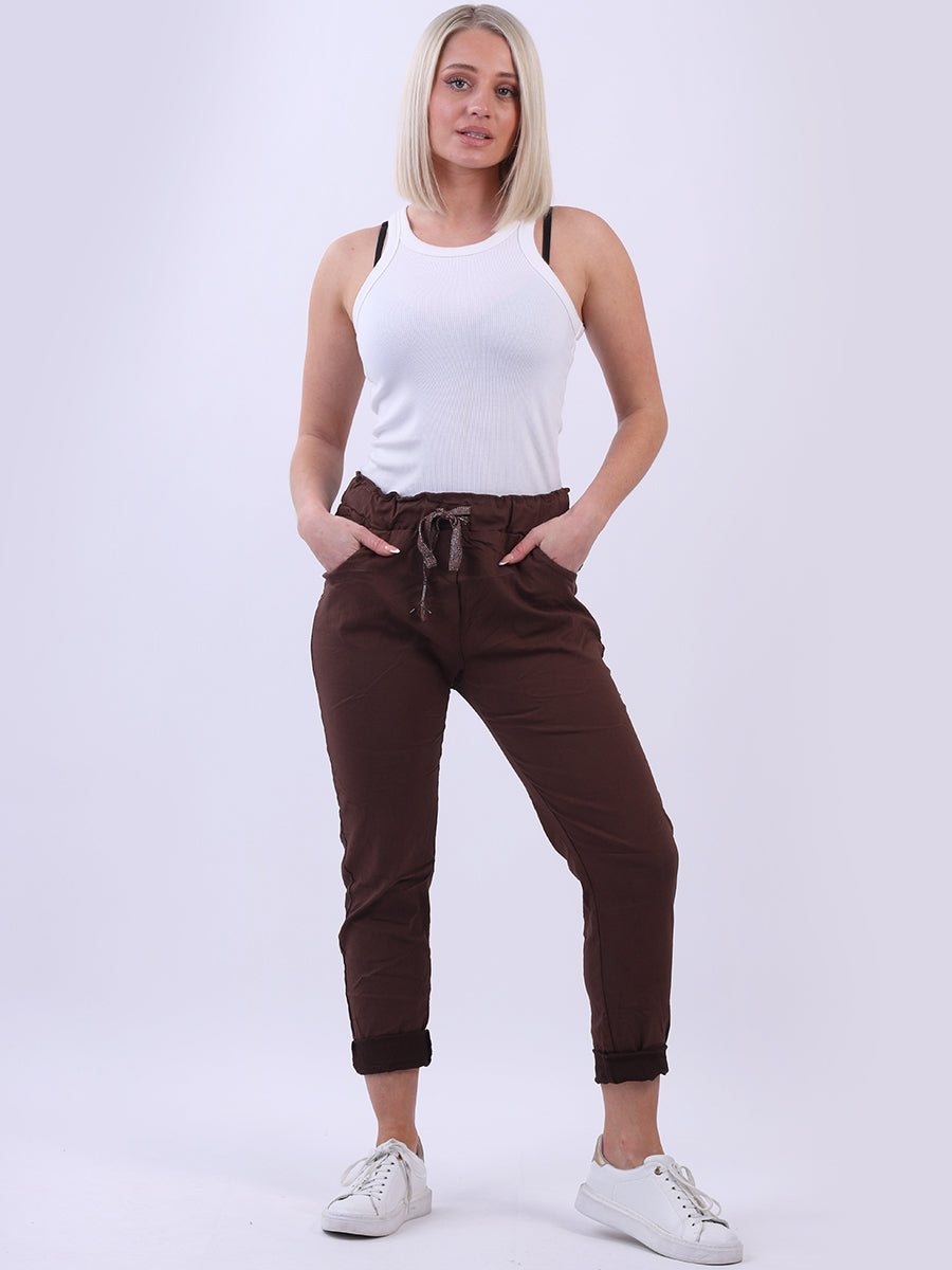 Women Plain Magic Pants