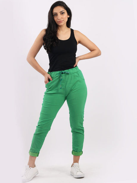 Women Plain Magic Pants