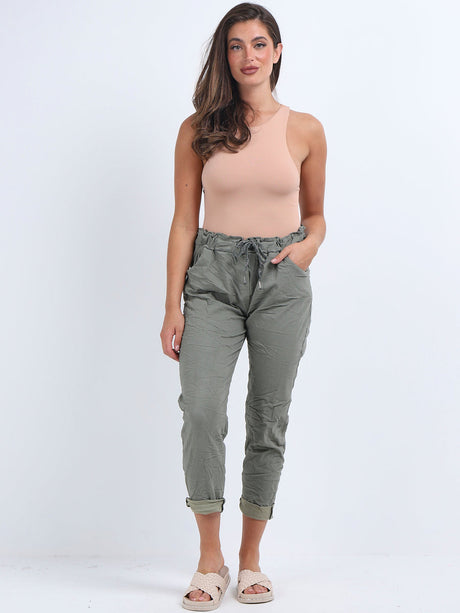 Women Plain Magic Pants