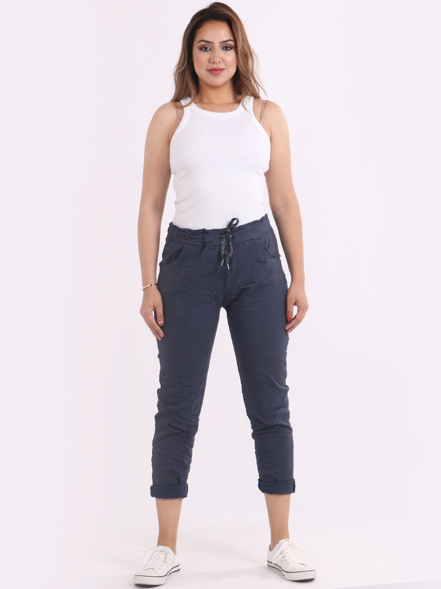 Women Plain Magic Pants