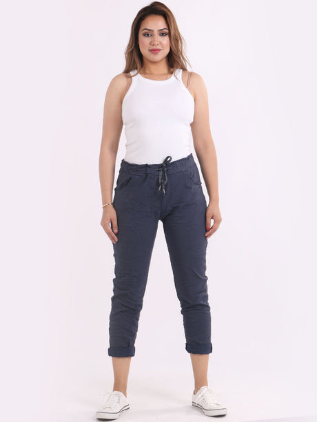 Women Plain Magic Pants